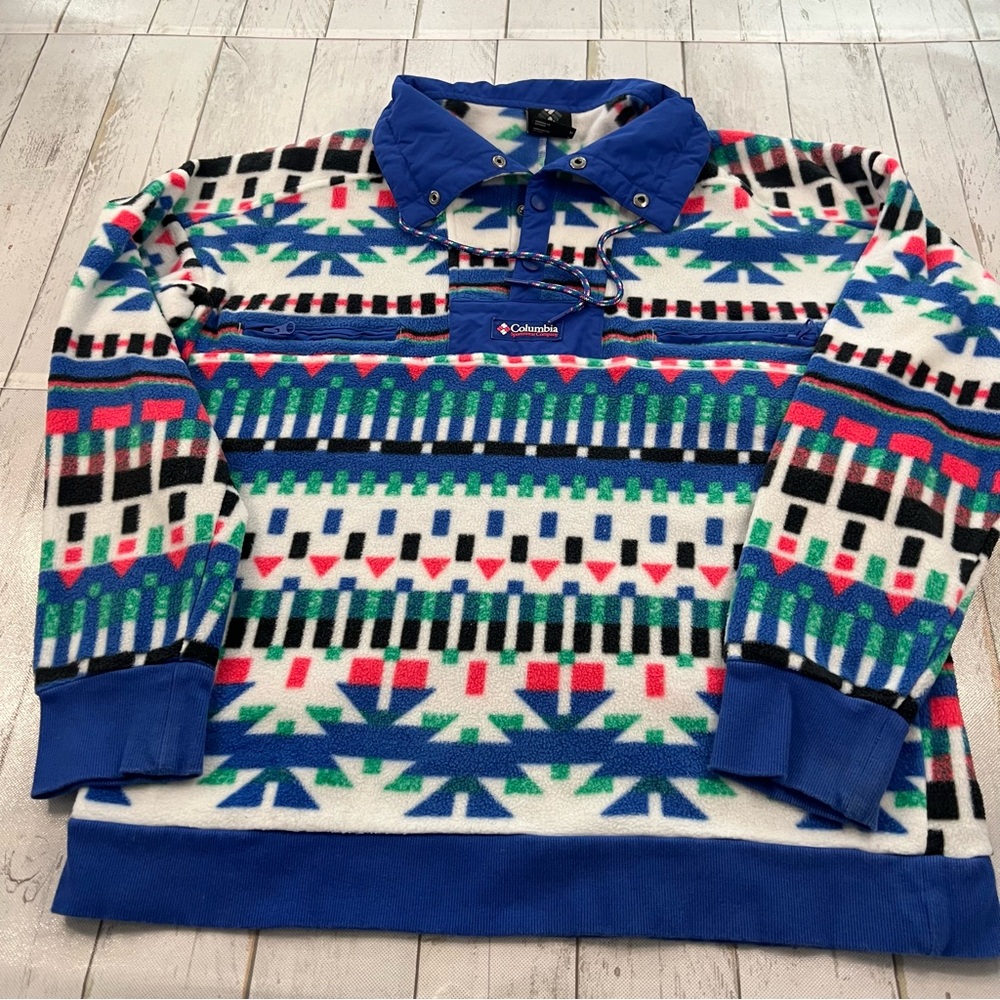 Columbia Powder Keg Fleece Pullover Sweater SzM